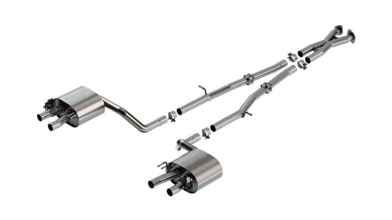 Borla — Borla 22-23 Kia Stinger 3.3L V6 Turbo 2.25in Pipe Dia Dual Split Rear Exit S-Type Cat-Back Exhaust
Cat-Back System - view 2