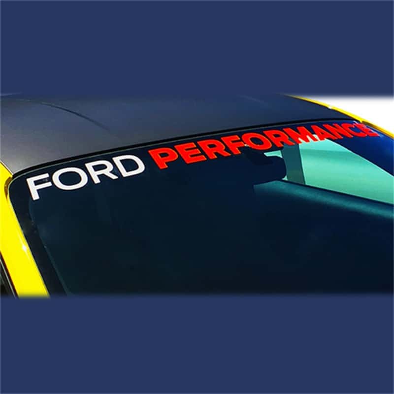 Ford Racing — Ford Performance 2015-2017 Mustang Windshield Banner Ford Performance - White / Red
Decal - view 4