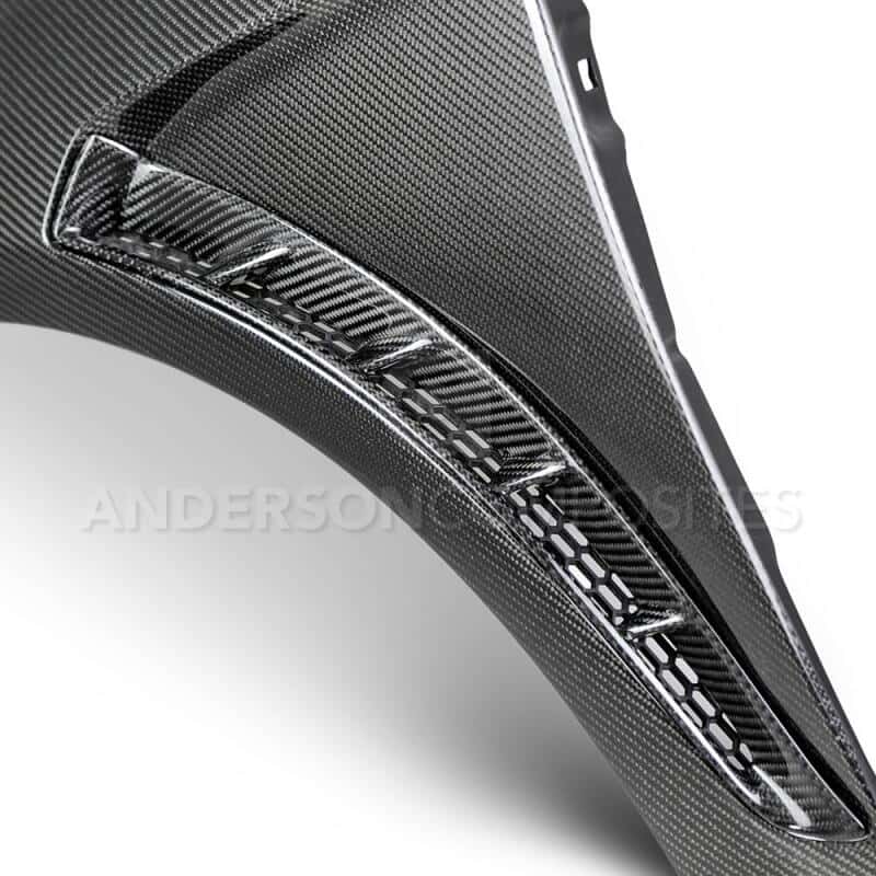 Anderson Composites — Anderson Composites 2016+ Focus Type-GR Vented Carbon Fiber Fenders .04in Wider (Pair) - view 5