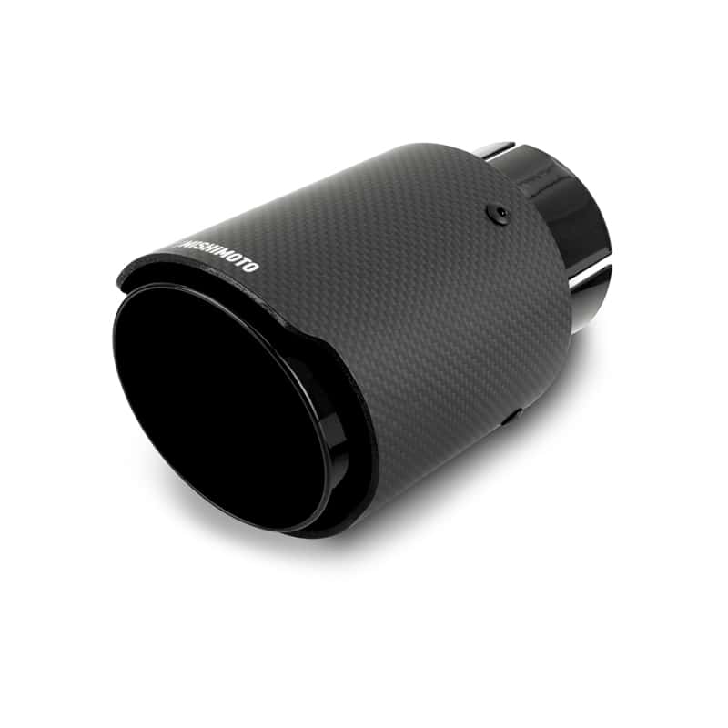 Mishimoto — Mishimoto Carbon Fiber Muffler Tip 2.5in Inlet 3.5in Outlet Black
Exhaust Tip - view 1