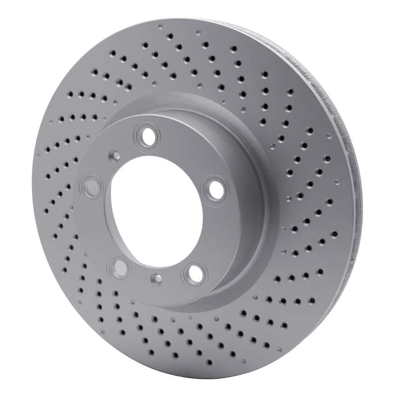 DFC — DFC 09-23 Porsche 718 Cayman Right Front Drilled GeoSPEC Coated Rotor
DFC Brake Rotor - view 2