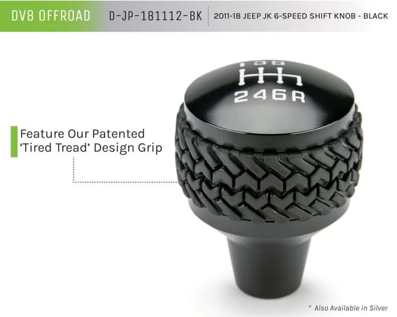DV8 Offroad — DV8 Offroad 2011-2018 Jeep JK 6-Speed Shift Knob Black
Shift Knob - view 7