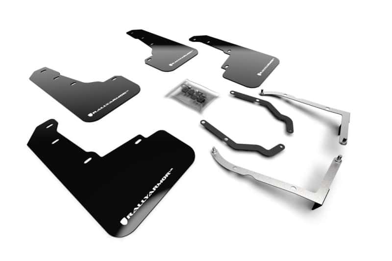 Rally Armor — Rally Armor 18-23 Subaru Crosstrek Black UR Mud Flap w/White Logo
Mud Flap - view 1