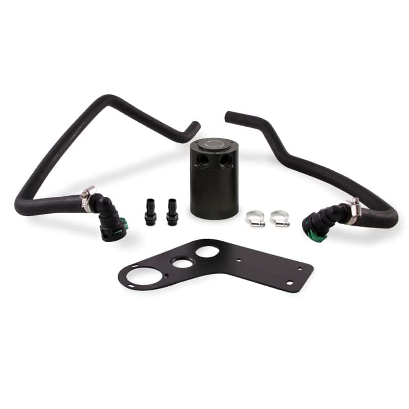 Mishimoto — Mishimoto 2015+ Ford Mustang GT Baffled Oil Catch Can Kit - Black
Oil Catch Can Kit - view 1