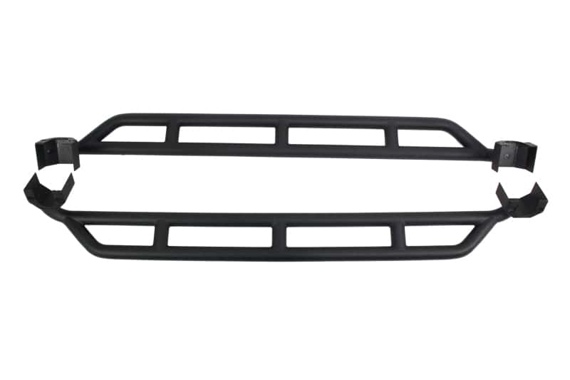 Fishbone Offroad — Fishbone Offroad 07-18 Jeep JK 4 Door Wrangler JK Steel Rock Sliders - Blk Textured Powdercoat - view 2