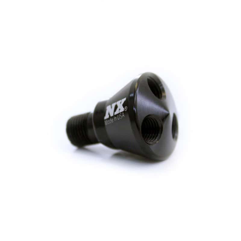 Nitrous Express — Nitrous Express 3 Port Showerhead Distribution Block - Black
Distribution Block
N2ODstributionBlk - view 1