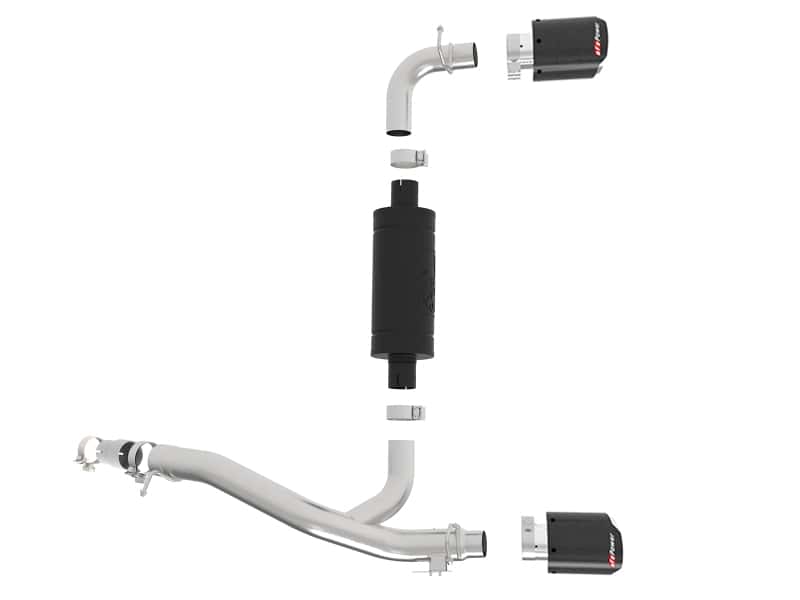 aFe — aFe Takeda 3in 304 SS Axle-Back Exhaust System w/ Carbon Fiber Tips 16-18 Ford Focus RS I4-2.3L (t)
Axle-Back Exhaust - view 5