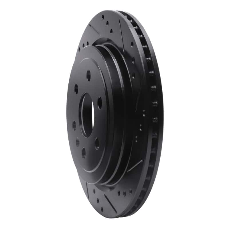 R1 Concepts — R1 10-16 Cadillac SRX Rear Right Drilled & Slotted Black Brake Rotor
R1 Brake Rotor Drill - view 2