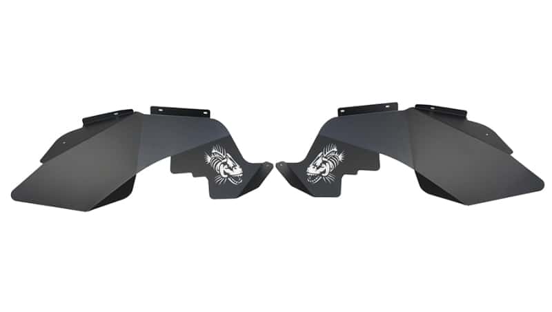 Fishbone Offroad — Fishbone Offroad 07-18 Jeep Wrangler JK Logo Aluminum Inner Fenders - Black Powdercoat - view 4
