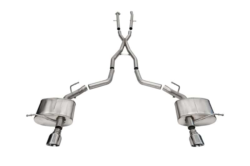 CORSA Performance — Corsa 2011-2025 Dodge Durango Xtreme 2.5in Cat-Back Dual Rear Exit w/ Single 4.5in Polished Tips
Exhaust - view 2