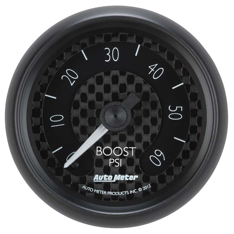 AutoMeter — Autometer GT Series 52mm Mechanical 0-60 psi Boost Gauge
2-1/16" BOOST, 0-60 - view 12