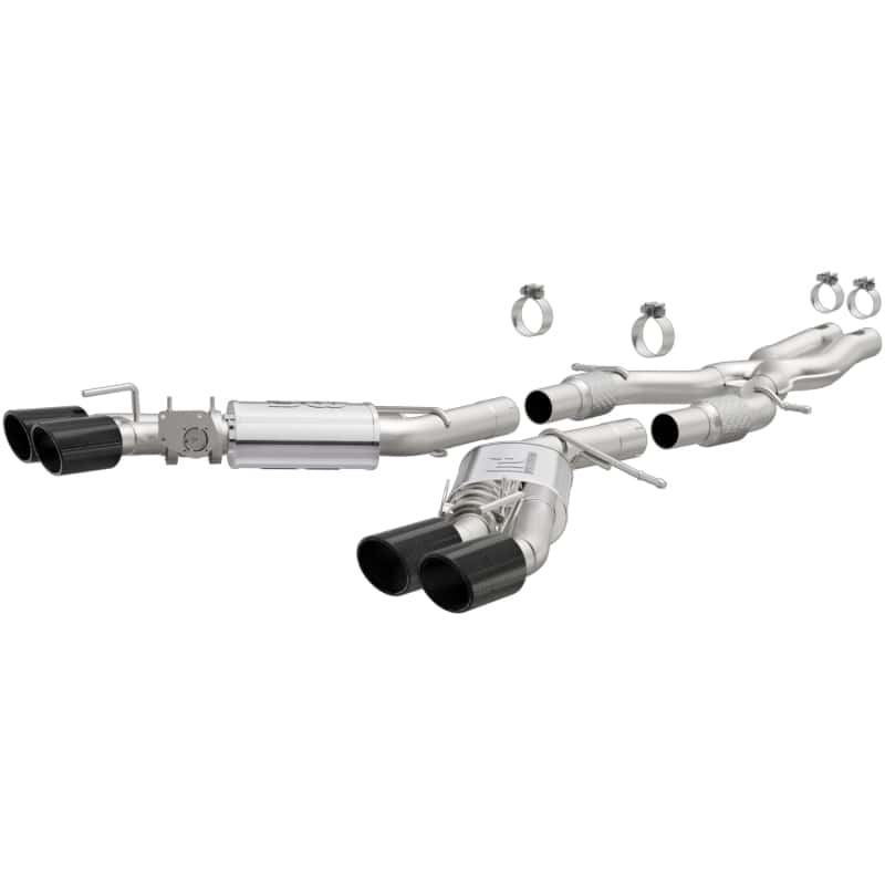 Magnaflow — MagnaFlow SYS Cat-Back 2015-2017 Cadillac CTS-V 6.2L Quad 4in Carbon Fiber Tips
Cat-Back - view 1