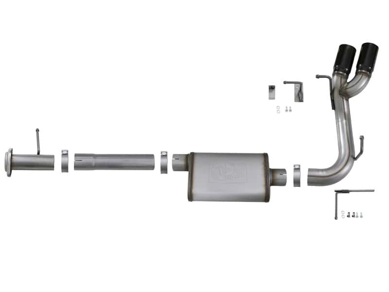 aFe — aFe MACH Force-Xp 3in 409 SS Cat-Back Exhaust w/ Black Tips 17-18 GM Colorado/Canyon V6-3.6L
Cat-Back Exhaust - view 4