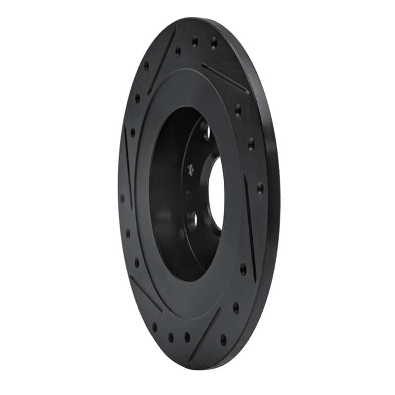 R1 Concepts — R1 1990-2003 Ford Escort Rear Right Drilled & Slotted Black Brake Rotor
R1 Brake Rotor Drill - view 4