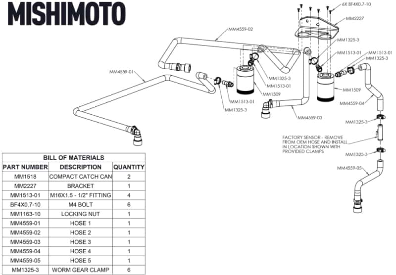 Mishimoto — Mishimoto 18+ Ford F-150 2.7L EcoBoost Baffled Oil Catch Can Kit - Clear
Catch Can Kit - view 5