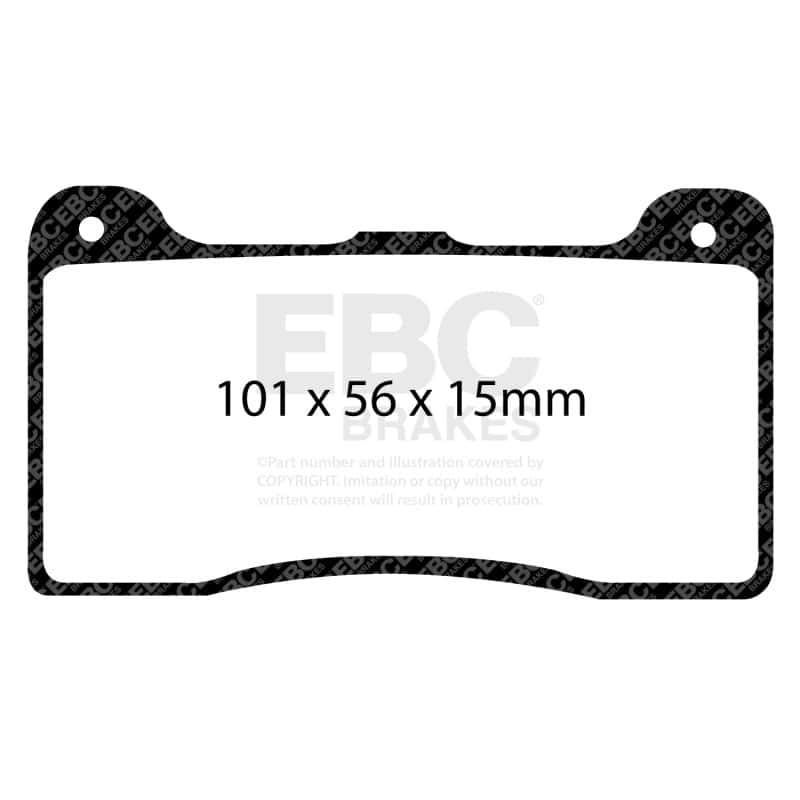 EBC — EBC Brakes Bluestuff Street and Track Day Brake Pads
Disc Brake Pad - view 8