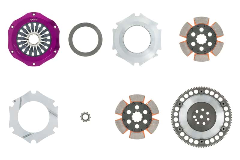 Exedy — Exedy 1996-1996 Mitsubishi Lancer Evolution IV L4 Hyper Compe-R Twin Cerametallic Clutch Rigid Disc
Hyper Compe Series
Clutch Kit - view 3