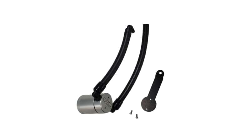 J&L — J&L 14-22 Jeep Cherokee 2.4L / 15-21 Jeep Renegade  Driver Side Oil Separator 3.0 - Clear
Oil Separator - view 1