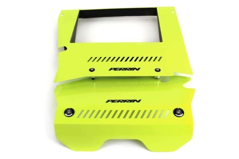 Perrin Performance — PERRIN 15-21 Subaru WRX Engine Cover Kit (Intercooler & Pulley Covers Incl.) - Neon Yellow - view 2