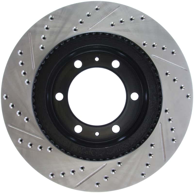 Stoptech — StopTech 07-08 Toyota FJ Cruiser / 05-08 Tacoma (6 lug) / 03-08 4 Runner (319mm disc) SportStop Slo
Disc Brake Rotor
Slot/Drill Rotor - view 5