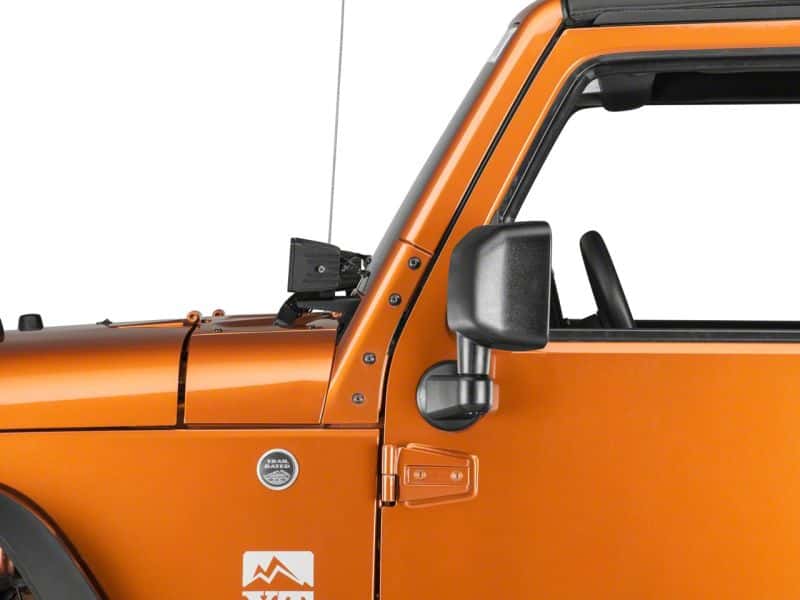 Raxiom — Raxiom 07-18 Jeep Wrangler JK Windshield Mounted Light Brackets
Mount - view 4