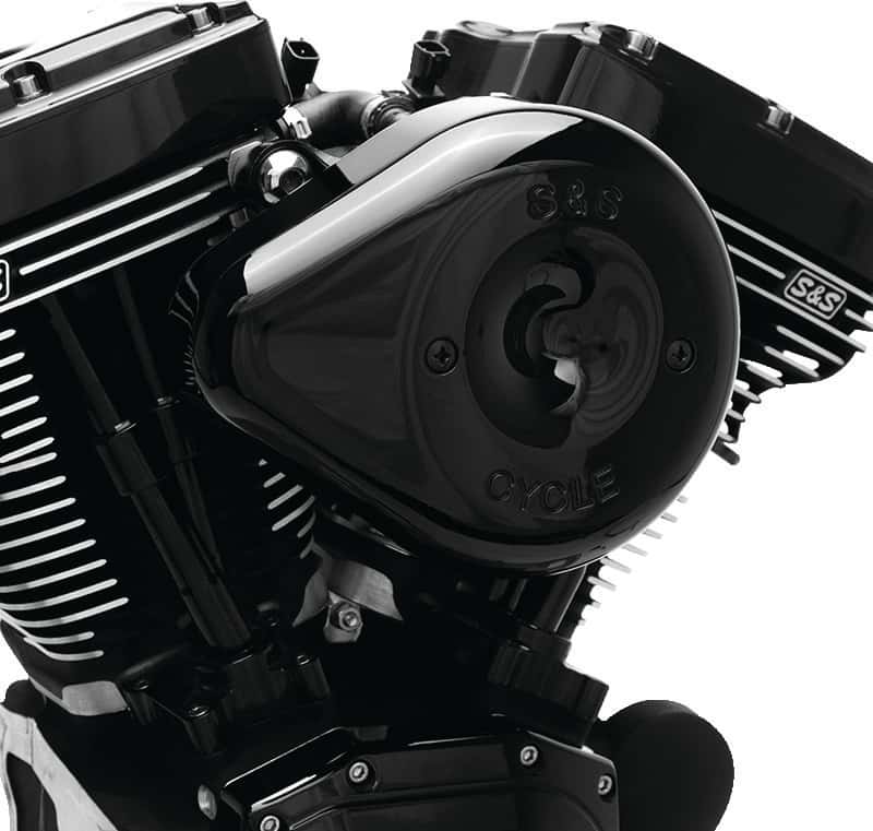 S&S Cycle — S&S Cycle 07-17 BT Stealth Air Cleaner Kit w/ Black Teardrop Cover - view 2