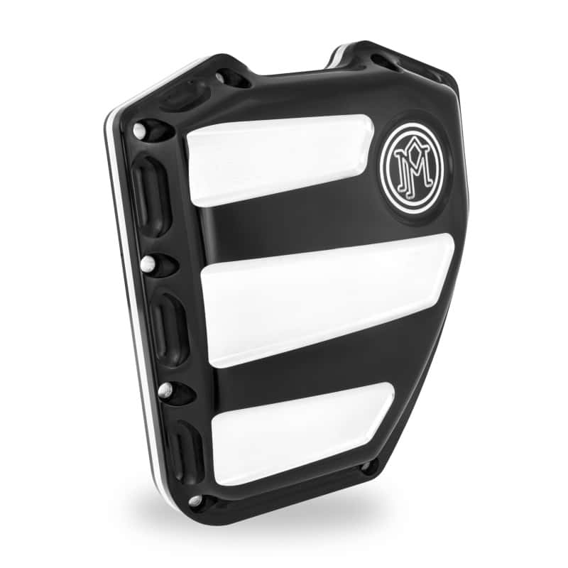 Performance Machine — Performance Machine Twin Cam Scallop Timing Cover - Contrast Cut Platinum - view 1