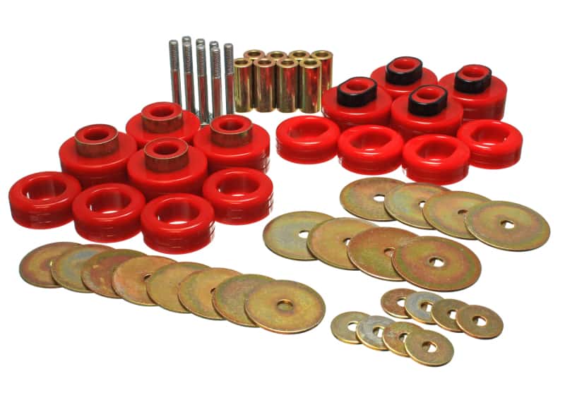 Energy Suspension — Energy Suspension Cab Mount Set - Club Cab - Red
BodyMntBshKt - view 4