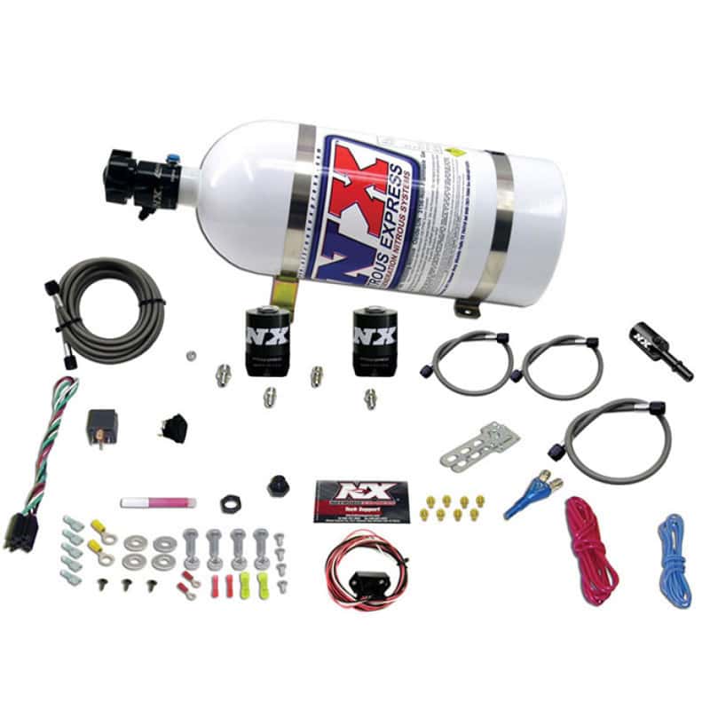 Nitrous Express — Nitrous Express 11-15 Ford Mustang GT 5.0L Coyote Single Nozzle Nitrous Kit (35-150HP) w/10lb Bottle
Injection System Kit
N2OSys - view 3