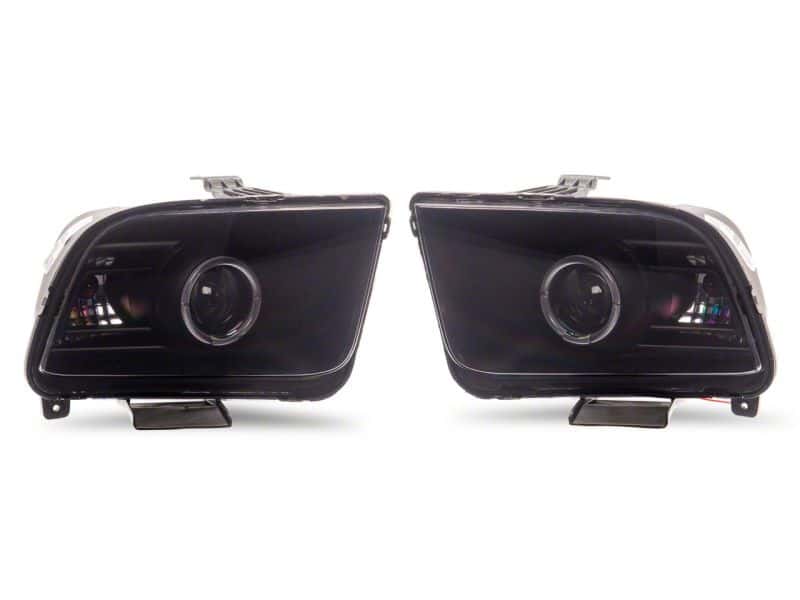 Raxiom — Raxiom 05-09 Ford Mustang w/ Factory Halogen LED Halo Headlights- Blk Housing (Smoked Lens)
Headlights - view 3