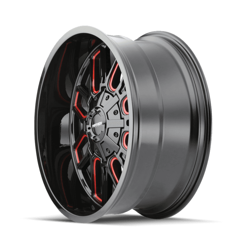 Mayhem — Mayhem 8107 Cogent 20x9 / 5x139.7 BP / 0mm Offset / 110mm Hub Black w/ Prism Red Wheel
MAYHEM 8107 - view 2