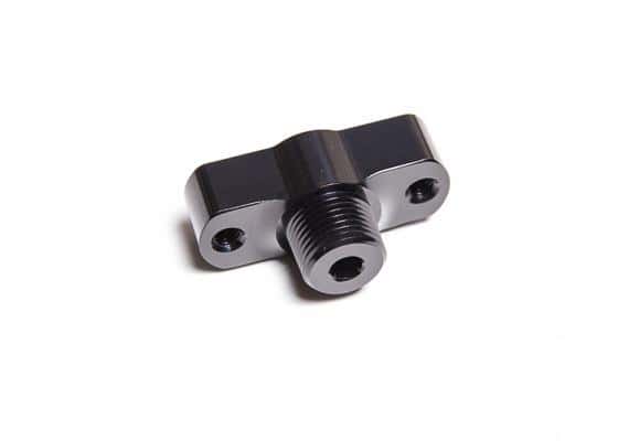 Radium Engineering — Radium Engineering FPR Adapter - 8AN ORB 16mm Bore 39mm Spacing M6 - Evolution 8/9 4G63 - view 3