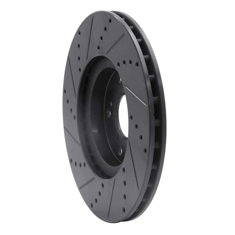 R1 Concepts — R1 04-08 Acura TL Front Right Drilled & Slotted Black Brake Rotor
R1 Brake Rotor Drill - view 4