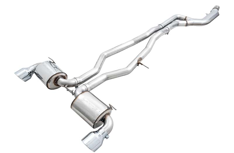 AWE Tuning — AWE 2020 Toyota Supra A90 Non-Resonated Touring Edition Exhaust - 5in Chrome Silver Tips
Touring Exhaust - view 1