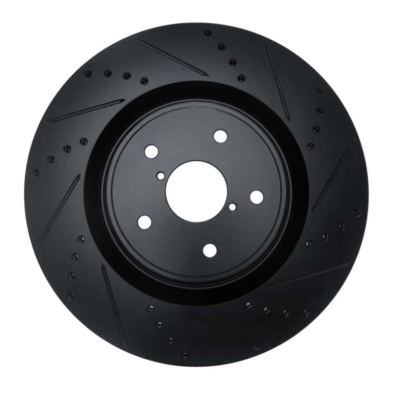 R1 Concepts — R1 18-25 Subaru WRX STI Front Right Drilled & Slotted Black Brake Rotor
R1 Brake Rotor Drill - view 1