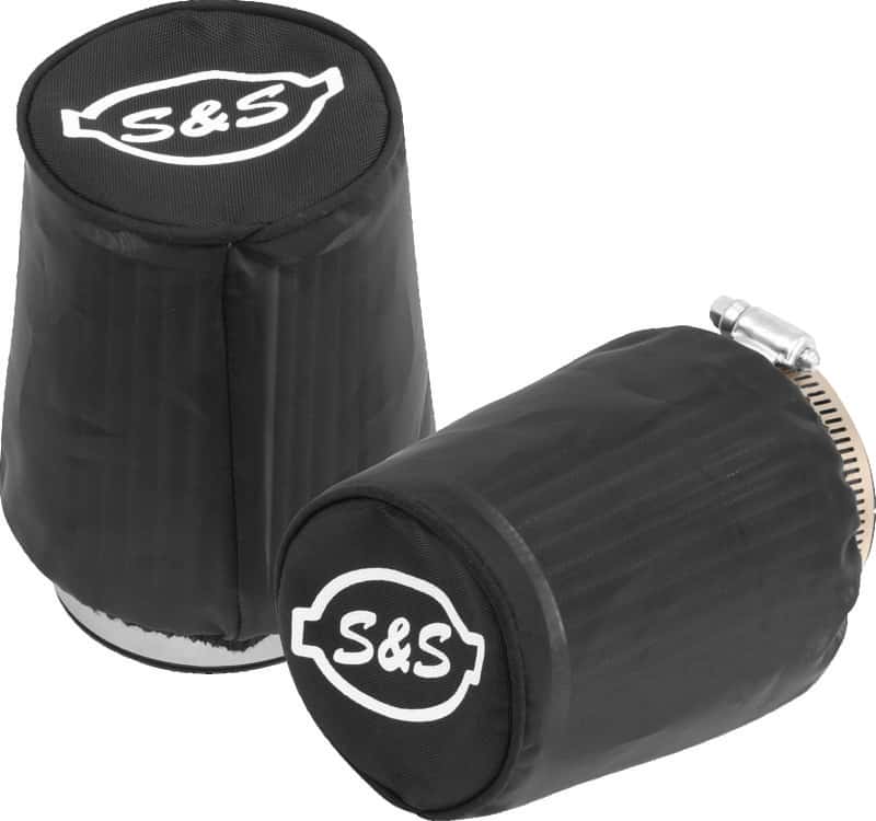 S&S Cycle — S&S Cycle Air Filter Cover For Tapered S&S Tuned Induction Filters - Black Nylon - 2 Pack - view 1