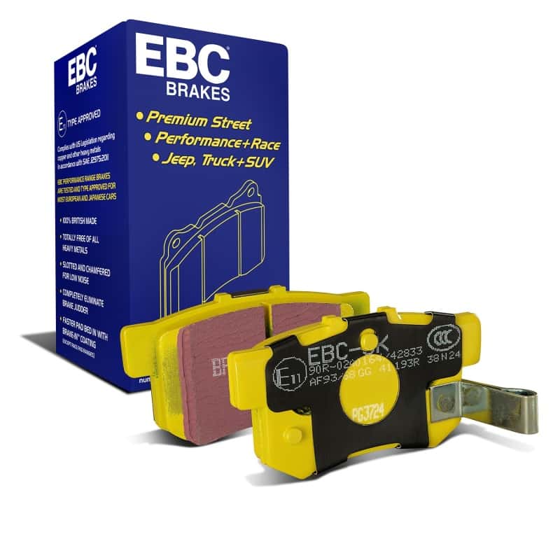 EBC — EBC 97 Acura CL 2.2 Yellowstuff Rear Brake Pads
Disc Brake Pad - view 1