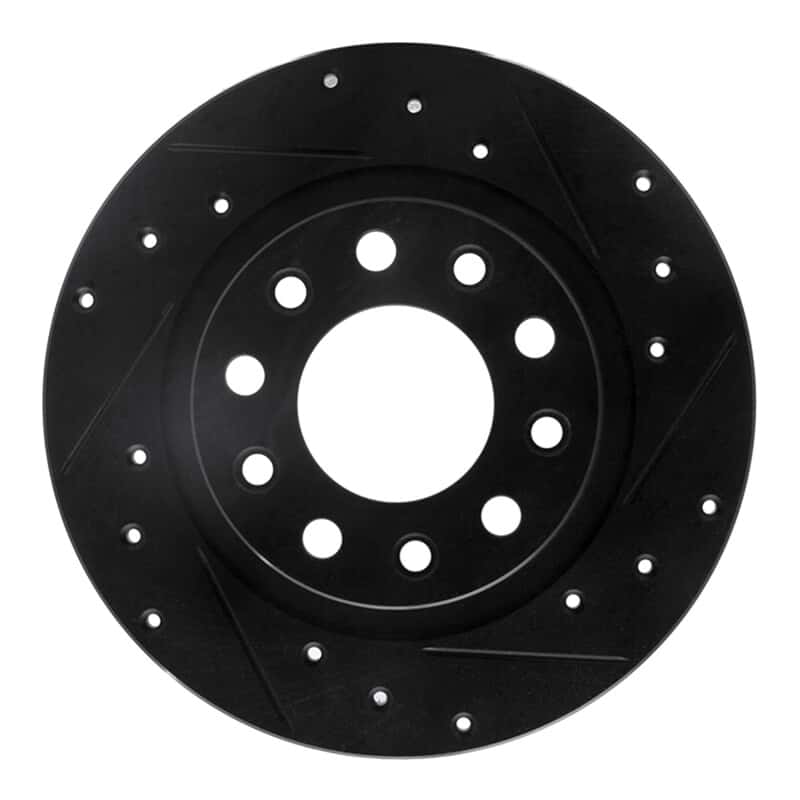 R1 Concepts — R1 03-17 Dodge Viper Rear Right Drilled & Slotted Black Brake Rotor
R1 Brake Rotor Drill - view 1