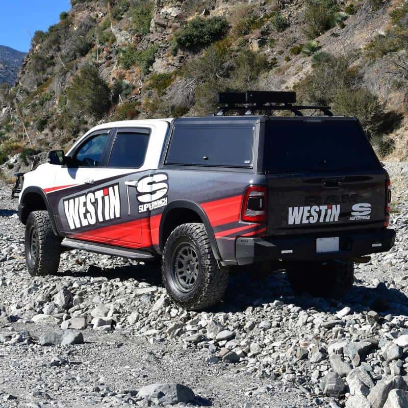 Westin — Westin EXP Truck Cap COMPLETE KIT A + BS (19-25 RAM 1500 5.7ft. Bed Excl. Classic) - Black
 - view 4