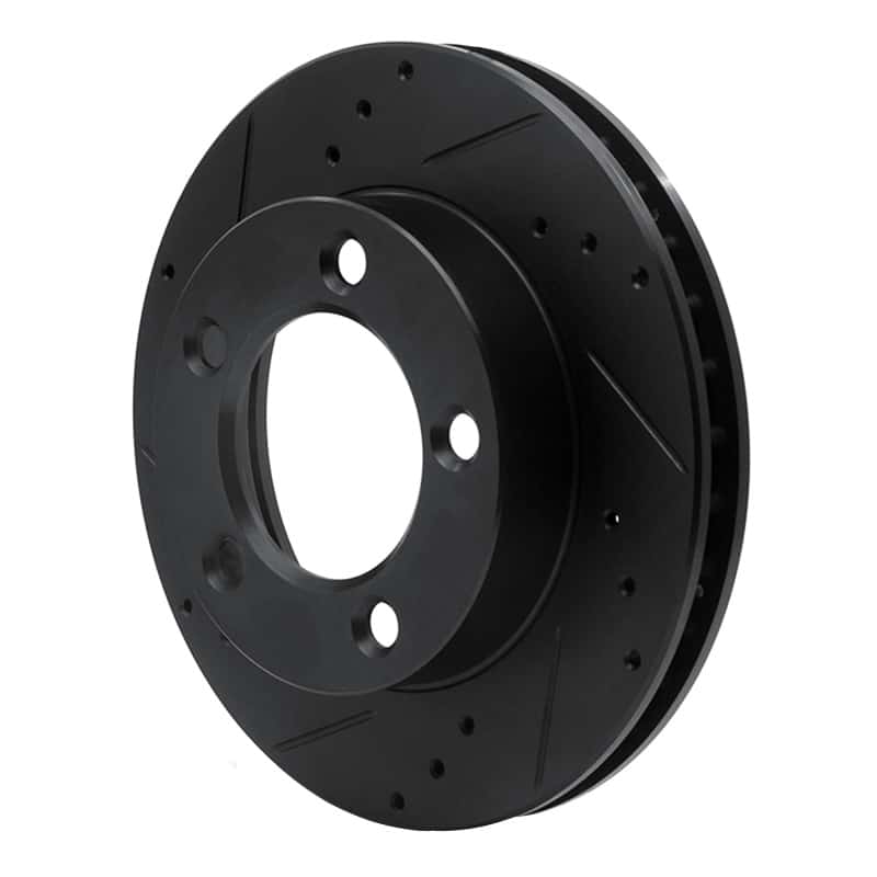 R1 Concepts — R1 76-93 Ford F-150 4WD Front Left Drilled & Slotted Black Brake Rotor
R1 Brake Rotor Drill - view 2
