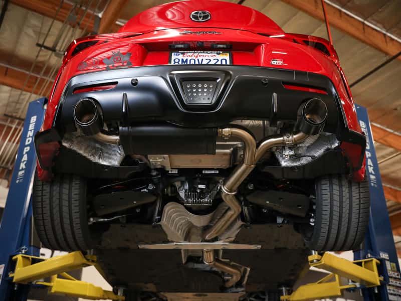 aFe — aFe POWER Takeda 2020 Toyota Supra L6-3.0L (t) 3in-2.5in 304 SS CB Exhaust Polished Tips
Cat-Back Exhaust - view 2