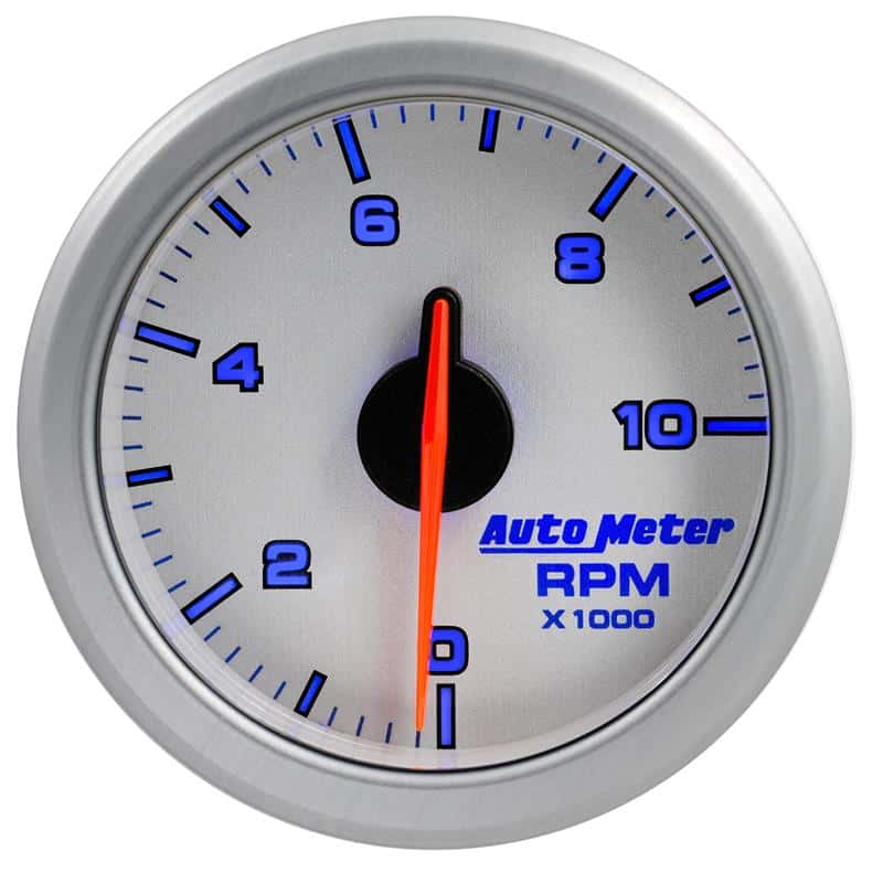 AutoMeter — Autometer Airdrive 2-1/6in Tachometer Gauge 0-10K RMP - Silver
GA 2" 10KRPM ARDRV S - view 6