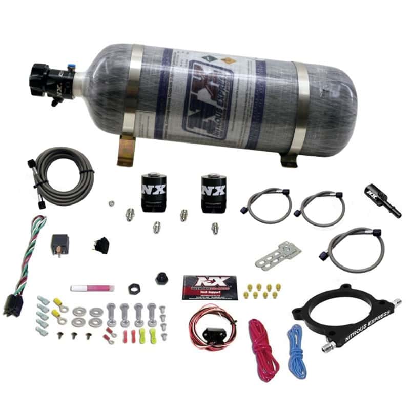 Nitrous Express — Nitrous Express 11-15 Ford Mustang GT 5.0L High Output Nitrous Plate Kit (50-250HP) w/12lb Bottle
Injection System Kit
N2OSys - view 1