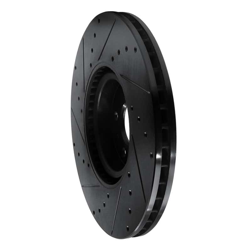 R1 Concepts — R1 16-26 Polestar Polestar 2 Front Right Drilled & Slotted Black Brake Rotor
R1 Brake Rotor Drill - view 4