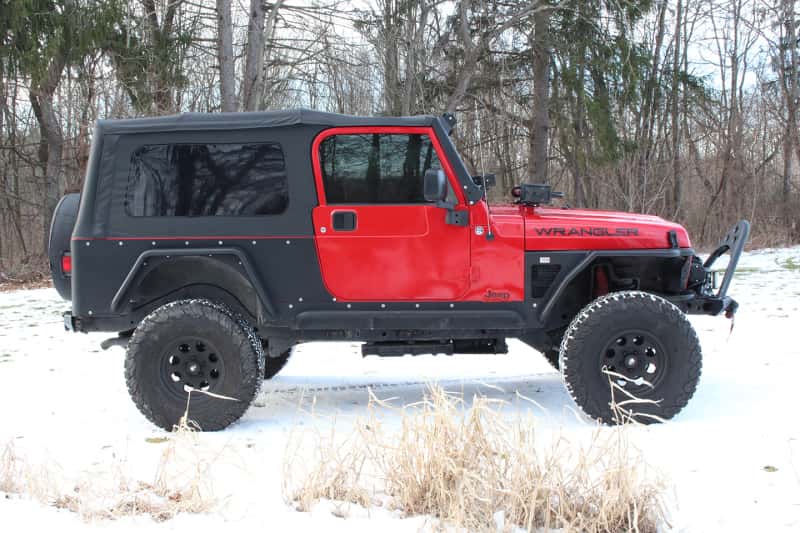 Fishbone Offroad — Fishbone Offroad 97-06 Jeep Wrangler TJ Steel Tube Fenders Front 3In Flare - Blk Textured Powdercoat - view 12