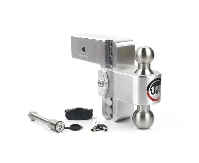 Weigh Safe — Weigh Safe 180 Hitch 6in Drop Hitch & 3in Shank (10K/21K GTWR) w/WS05 - Aluminum - view 1