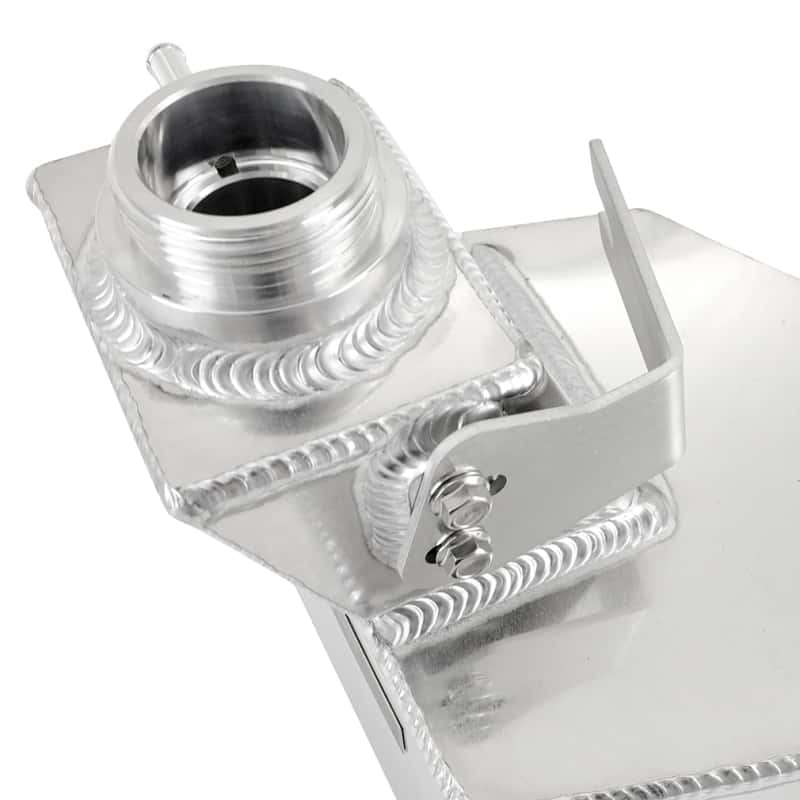Mishimoto — Mishimoto 13-2018 Ram 6.7L Cummins Aluminum Degas Tank - Natural
Coolant Reservoir - view 3