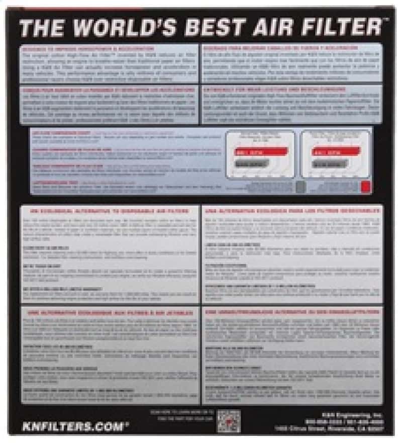 K&N Engineering — K&N 2019 BMW 330I L4-2.0L Turbo F/I/DSL Replacement Drop In Air Filter
Replacement Air Filt
Air Filter - view 7