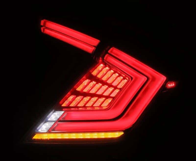 AlphaRex — AlphaRex 16-21 Honda Civic Hatchback / Type-R FK8 Nova-Series LED Tail Lights - Clear Smoke
Taillight Assembly - view 6