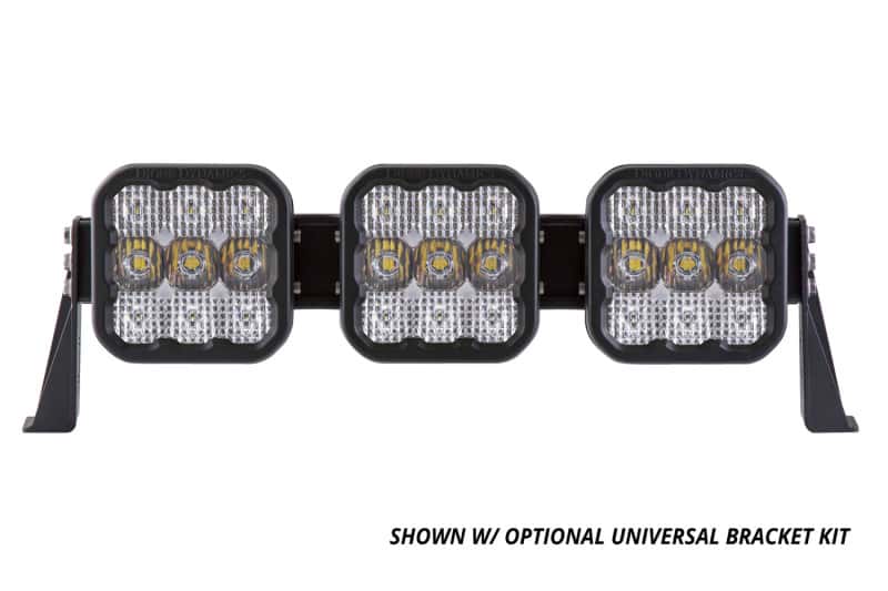 Diode Dynamics — Diode Dynamics SS5 Pro Universal CrossLink 3-Pod Lightbar - Yellow Driving - view 5